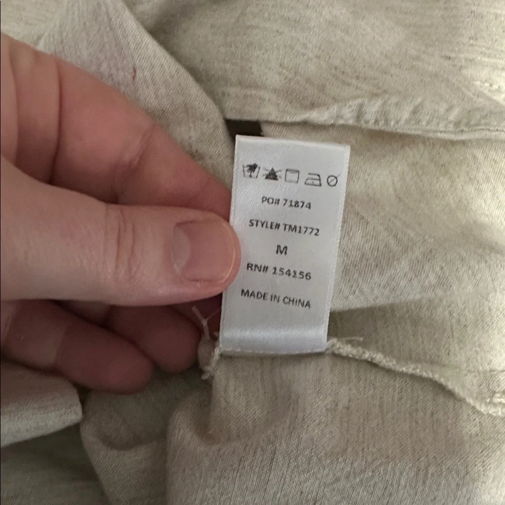 All:row Cream Button-Up Shirt - Picture 6 of 7